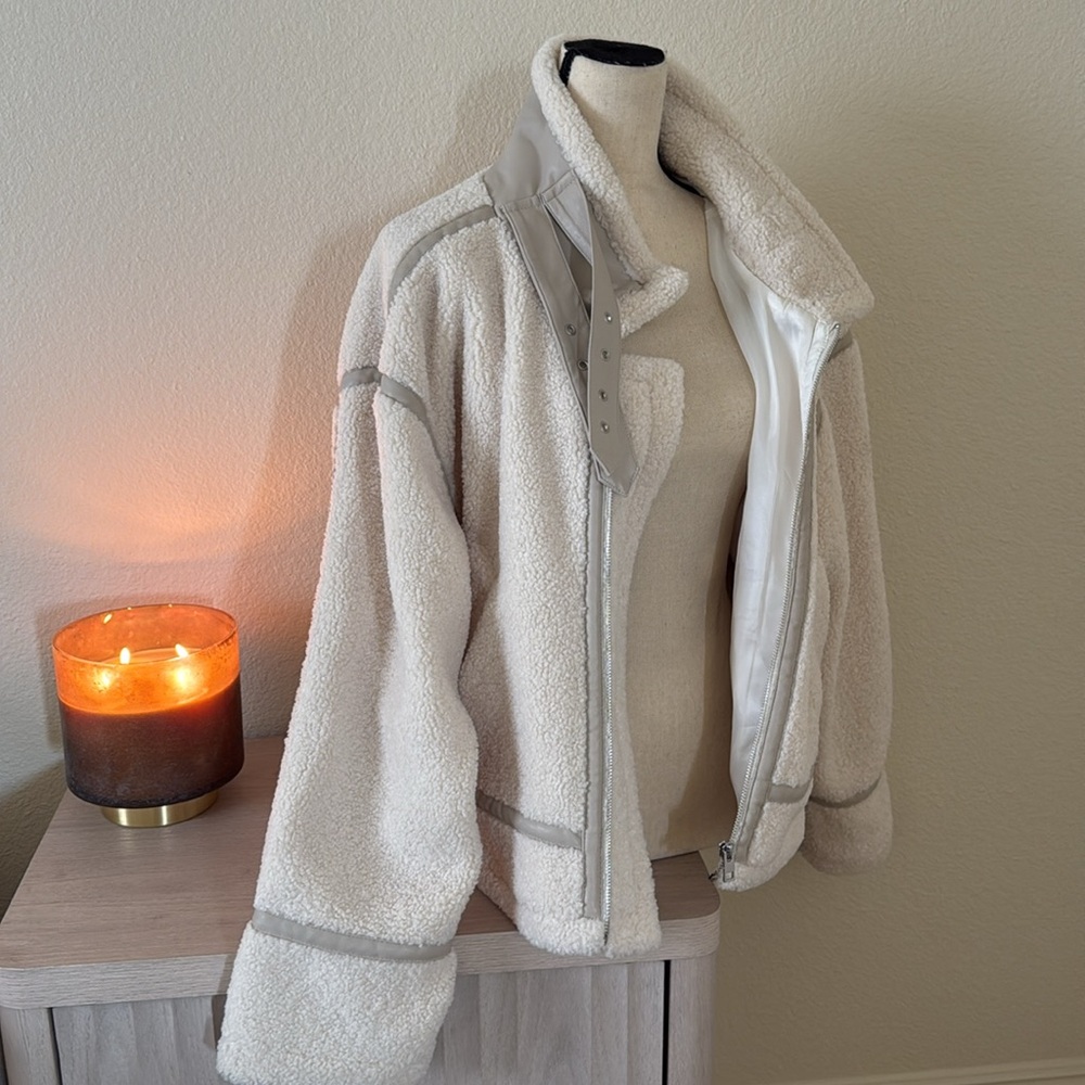 ELAN Cream Shearling Jacket